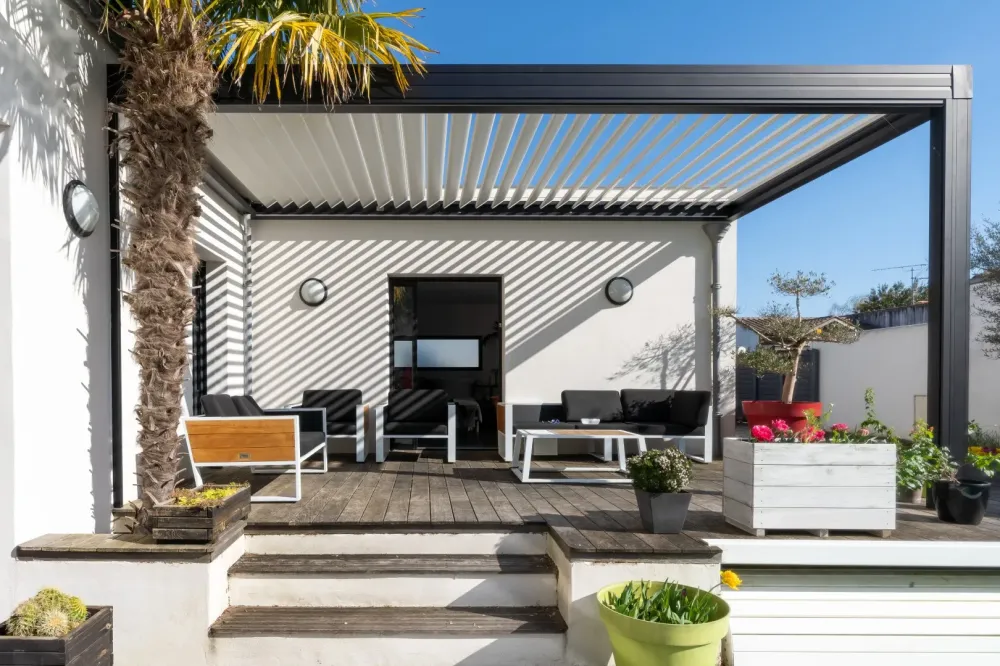 pergolas sur mesure avec abris